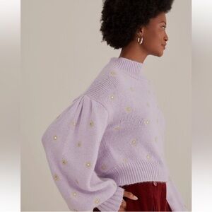 FARM Rio Lilac Starburst Sweater